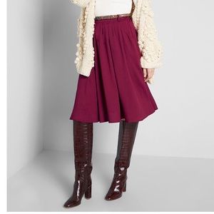 NWT Breathtaking Tiger Lilies Midi Skirt